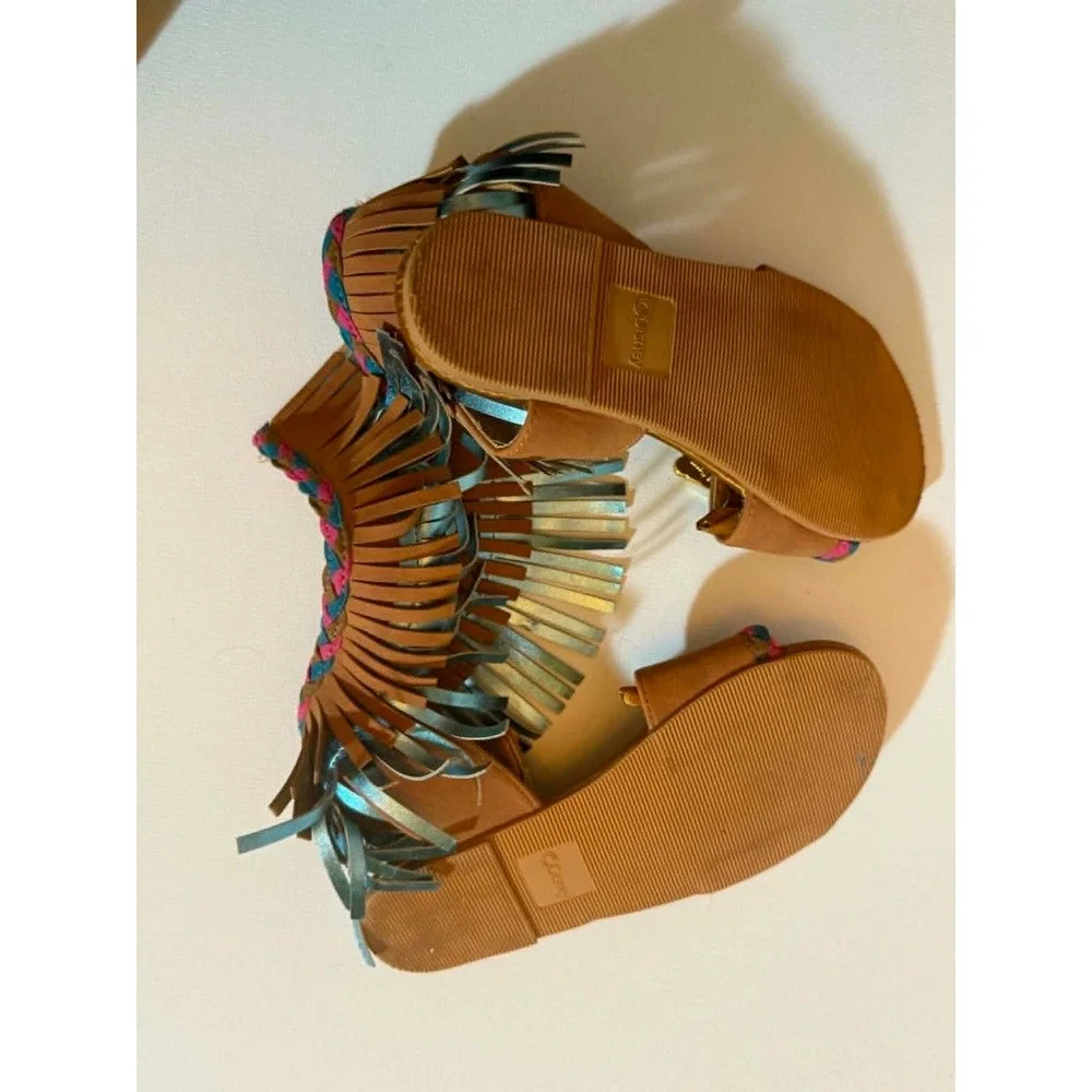 Pocahontas Costume Sandals for Kids From The Disney Store Size 13/1